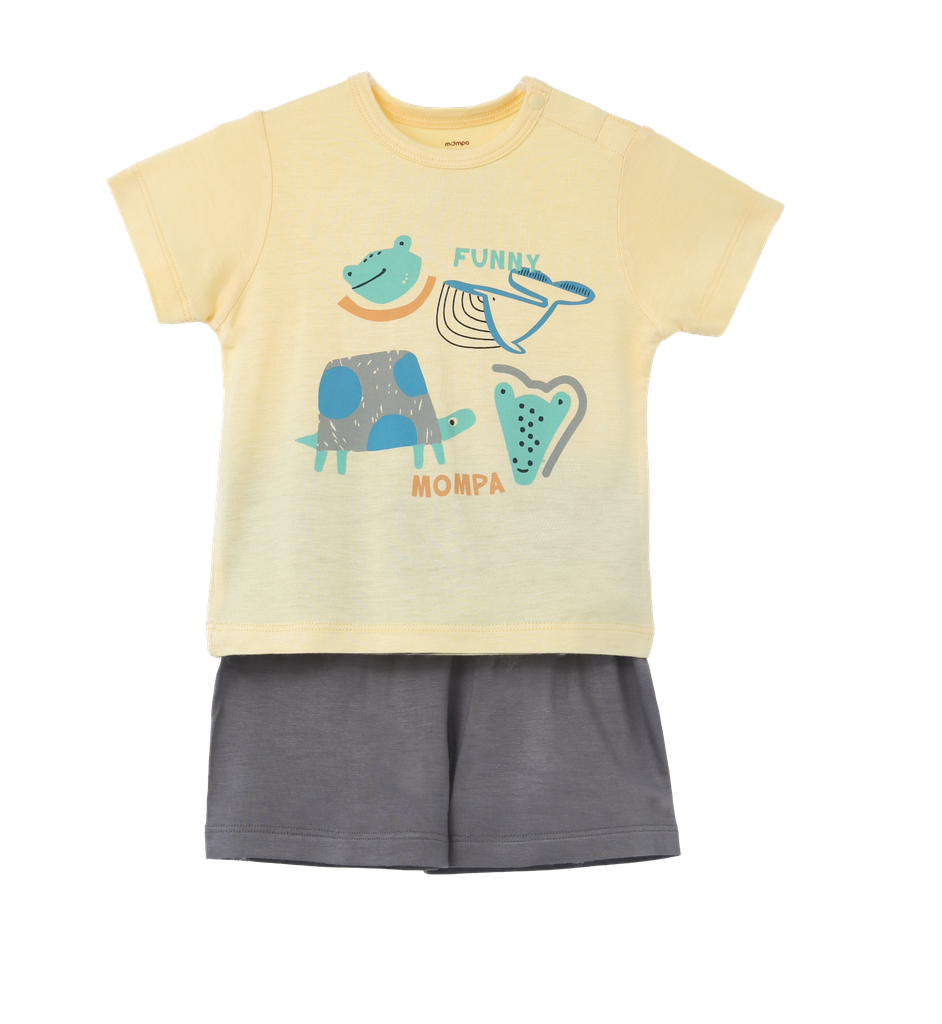 Bộ cộc tay modal bé trai size 6-48m – ảnh 3