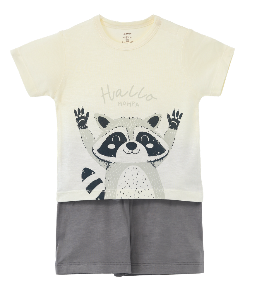 Bộ cộc tay modal cho bé trai size 6-48m – ảnh 1