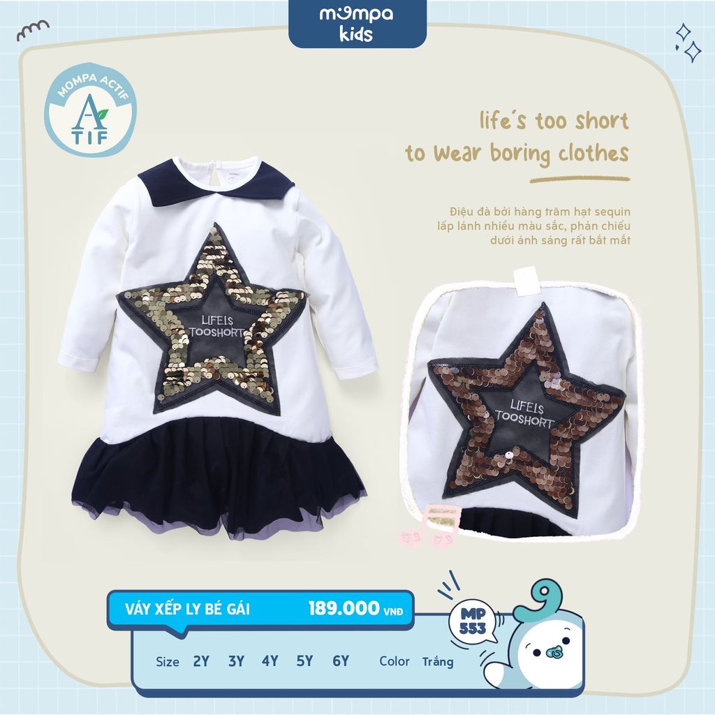 Váy xếp ly bé gái – ảnh 2