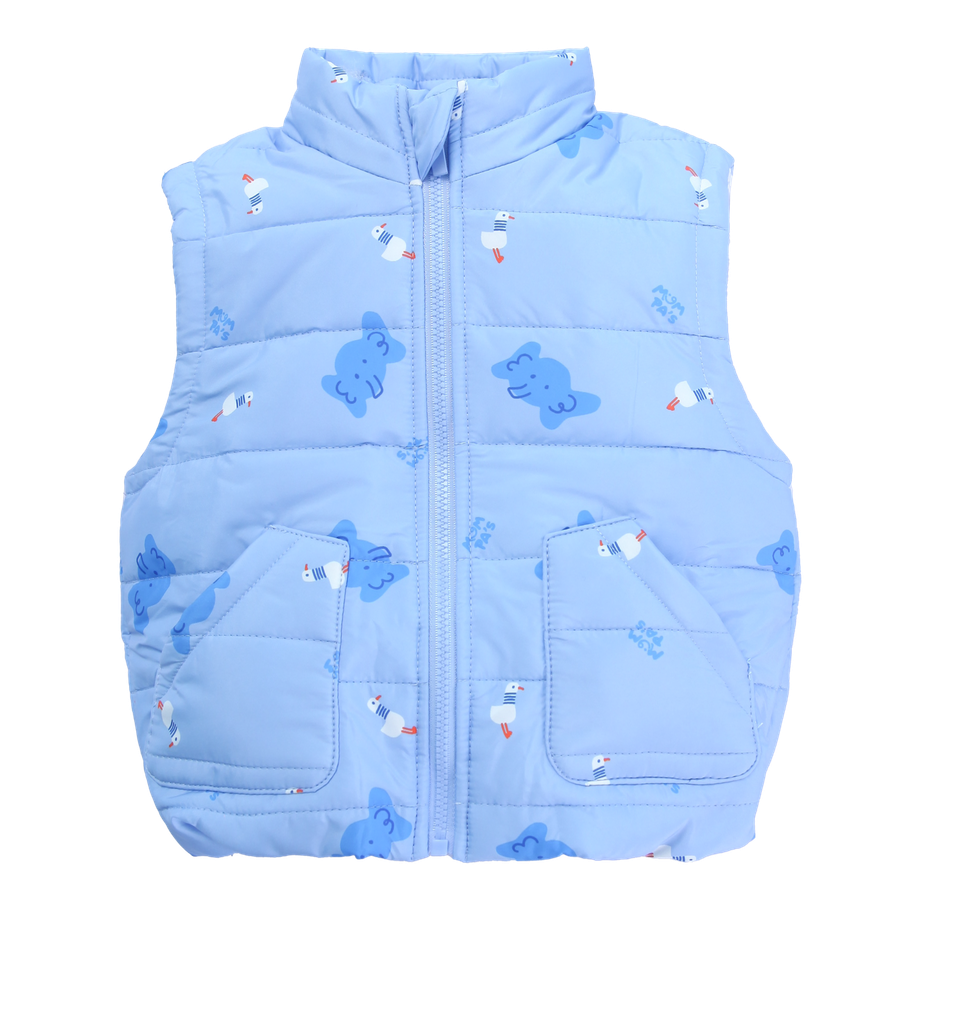 Áo gile phao trần bông 2 lớp lót cotton – ảnh 3