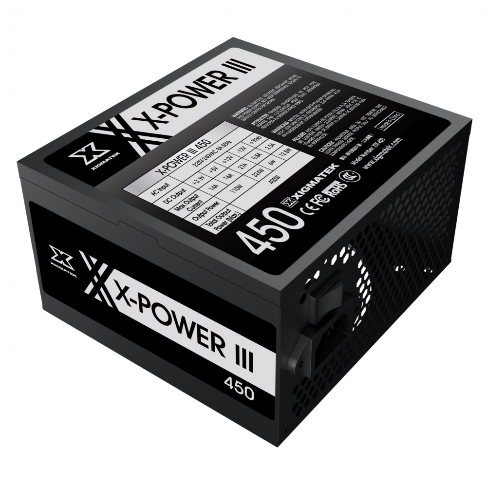 Nguồn máy tính Xigmatek X-Power III 450 (400W, 230V)