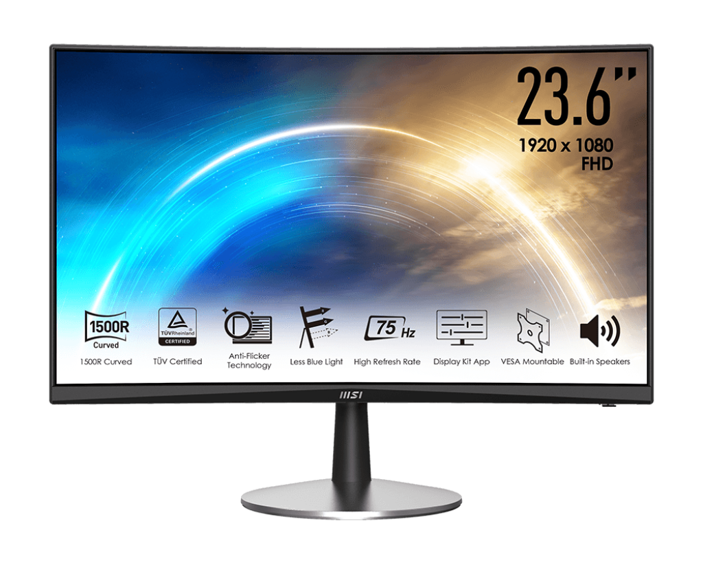 Màn hình MSI PRO MP 242C (Model: 3PB0) 23.6 inch, cong, 75hz