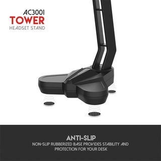 Giá Đỡ Tai Nghe Gaming FANTECH AC3001 TOWER Thiết Kế Chắc Chắn Chống Trượt - Hàng Phân Phối Chính Hãng