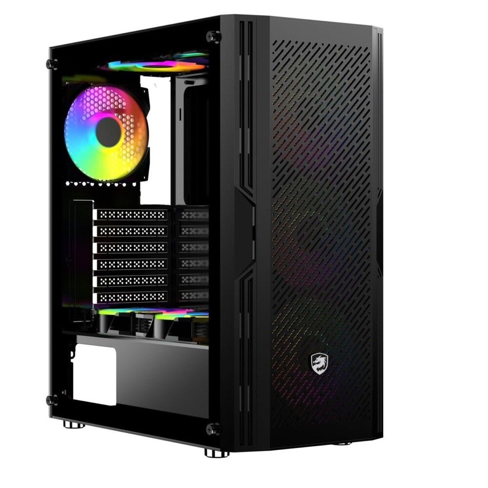 Case Vitra Saphira NX11 3FRGB E-ATX Black (E-ATX/Mid Tower/Kem 3fan RGB)