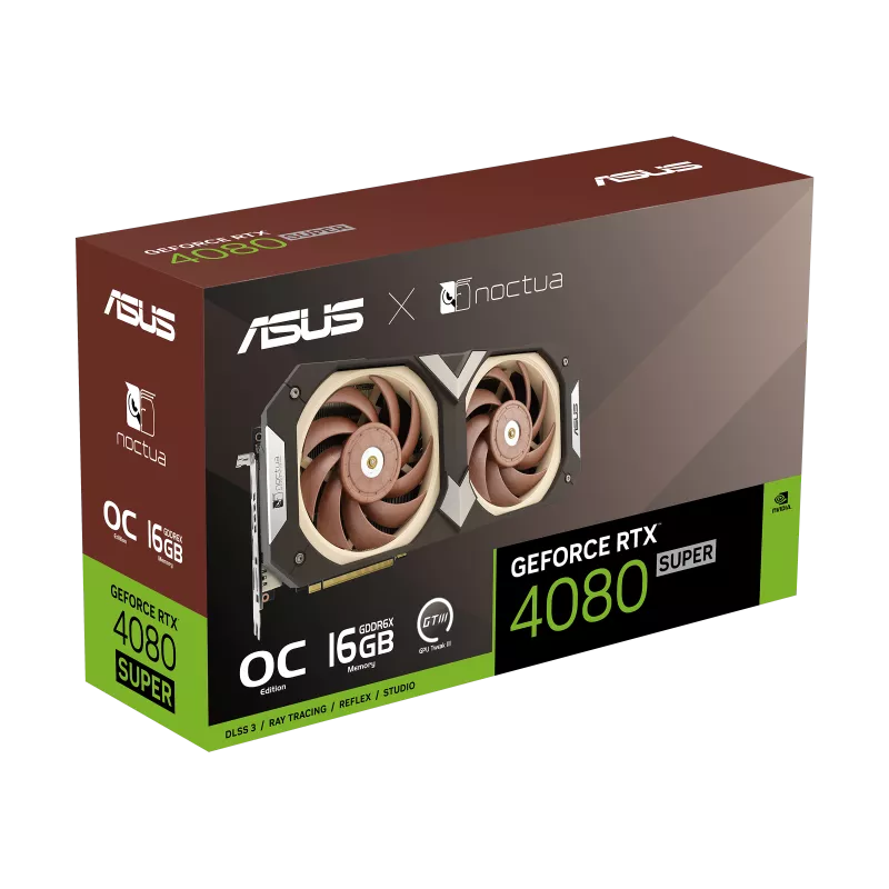 ASUS GeForce RTX™ 4080 SUPER 16GB GDDR6X Noctua OC Edition ( RTX4080S-O16G-NOCTUA ) 4080s
