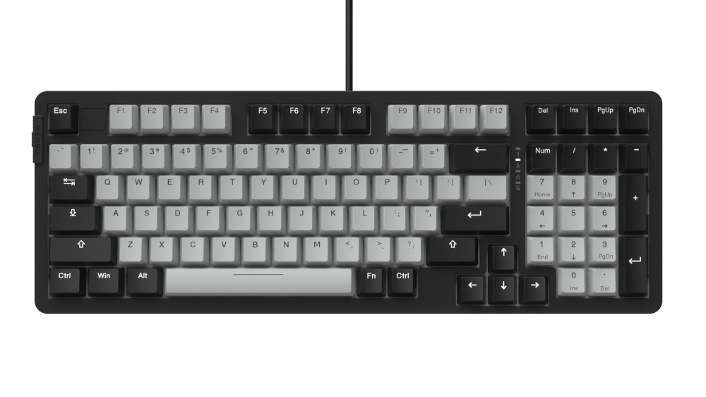 Bàn phím quang cơ Gaming DAREU EK98X PBT BLACK-GREY