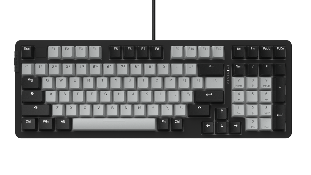 Bàn phím quang cơ Gaming DAREU EK98X PBT BLACK-GREY