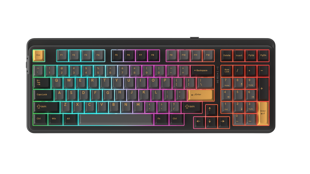 Bàn phím cơ không dây DAREU EK98 PRO - BLACK GOLDEN