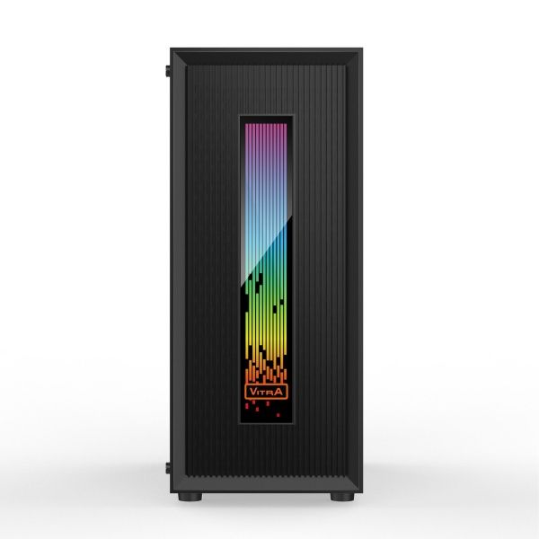 VỎ MÁY TÍNH VITRA CERES V308 ARGB KÈM 1FAN RGB MÀU ĐEN