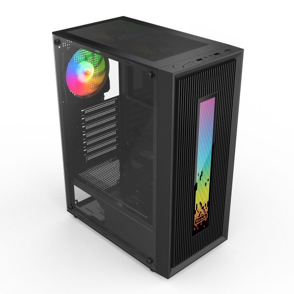 VỎ MÁY TÍNH VITRA CERES V308 ARGB KÈM 1FAN RGB MÀU ĐEN
