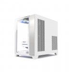 VỎ MÁY TÍNH VITRA CRYSTAL S1 WHITE (RAD360/SEAVIEW), bể cá, trắng , không fan