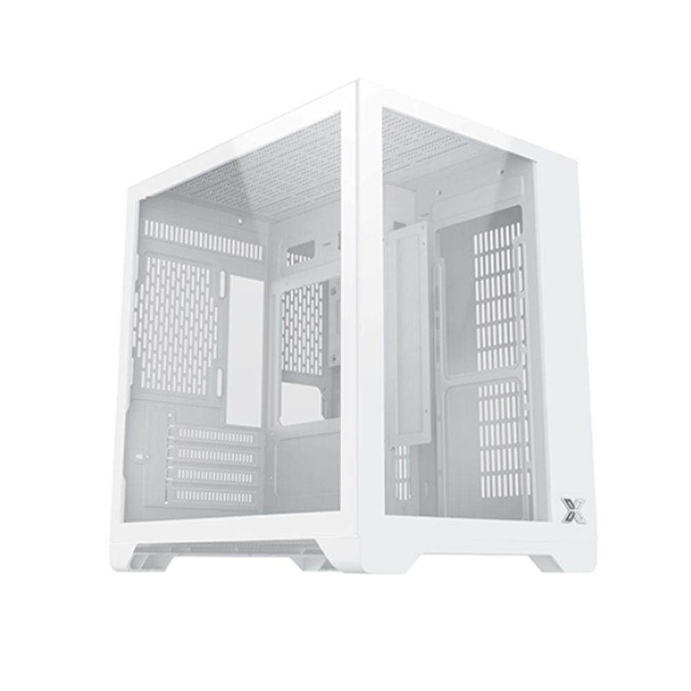 Vỏ cây máy tính Xigmatek Aqua M Arctic, bể cá, trắng , chưa fan