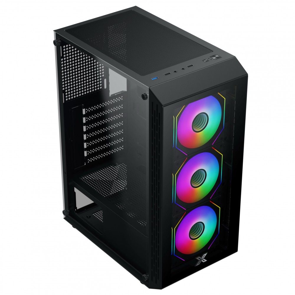 Vỏ case máy tính XIGMATEK FLY 3GF (EN43871) - GAMING ATX, KÈM 03 FAN XIGMATEK G20F