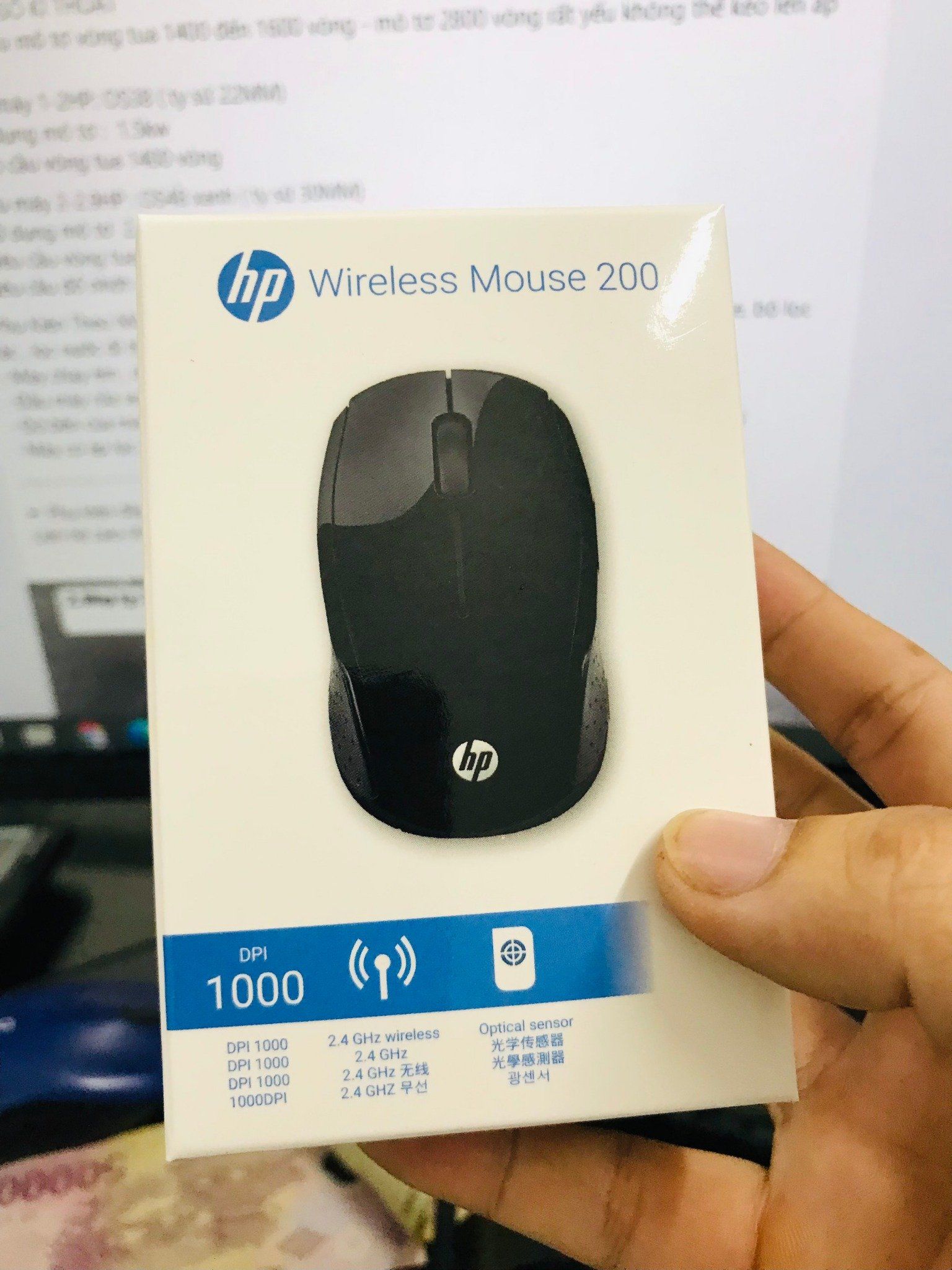 Chuột không dây HP 200 Wireless Mouse G3K