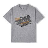 Áo T-shirt 100% cotton LIZARD in họa tiết chữ To Travel, To Experience and Learn H27