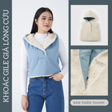 Áo Gile LIZARD Khoác Giả Lông Cừu T046