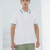 Áo polo nam LIZARD cao cấp chất liệu 100% Cotton Pique Ngắn Tay - 1FW23TP157