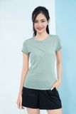 Áo thun T-Shirt nữ Cotton Modal cao cấp LIZARD co giãn, thấm hút tốt, bền màu 1SP23T045