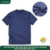 Áo thun nam cao cấp LIZARD kẻ sọc nhiều màu co dãn thấm hút mồ hôi T127