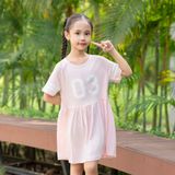 Váy Liền Thân Bé Gái LIZARD Thiết Kế Hai Tầng Bồng Bềnh DR081