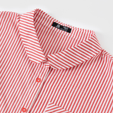 Áo Sơ Mi Kẻ LIZARD Cotton Dài Tay Cho Nữ 2SP23S053