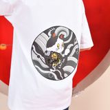 Áo thun ngắn tay Unisex hiện đại LIZARD nhiều màu họa tiết in cao cấp 3SS23TS017