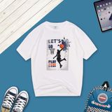 Áo T-shirt Nam Bé Trai LIZARD in hình họa tiết bóng rổ 4SS23TS006 H07