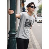 Áo T-shirt nam LIZARD áo thun Motorcycle in chữ All The Gear All The Time H-24