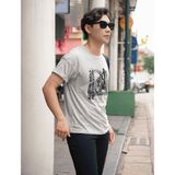 Áo T-shirt nam LIZARD áo thun Motorcycle in chữ All The Gear All The Time H-24