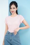 Áo thun T-Shirt nữ Cotton Modal cao cấp LIZARD co giãn, thấm hút tốt, bền màu 2SP23T046