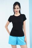 Áo thun T-Shirt nữ Cotton Modal cao cấp LIZARD co giãn, thấm hút tốt, bền màu 2SP23T046