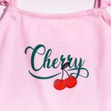 Bộ mặc nhà bé gái LIZARD họa tiết Cherry 4SP23T044