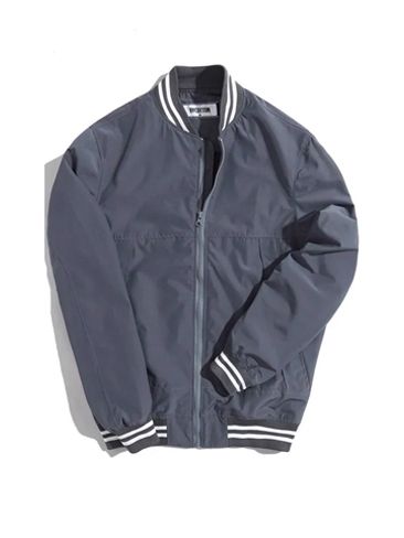 JACKET BOMBER DÙ MÀU XÁM