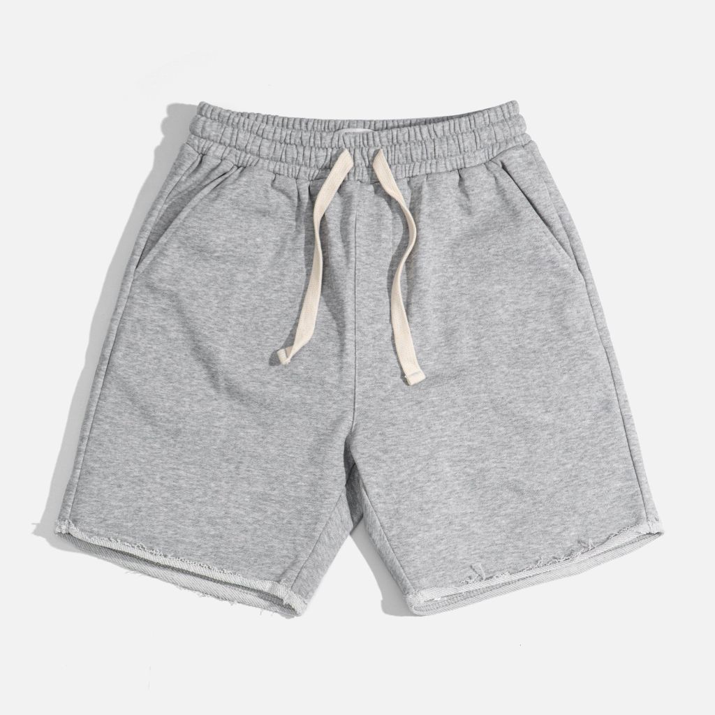 QUẦN SHORT THUN COTTON XÁM NHẠT