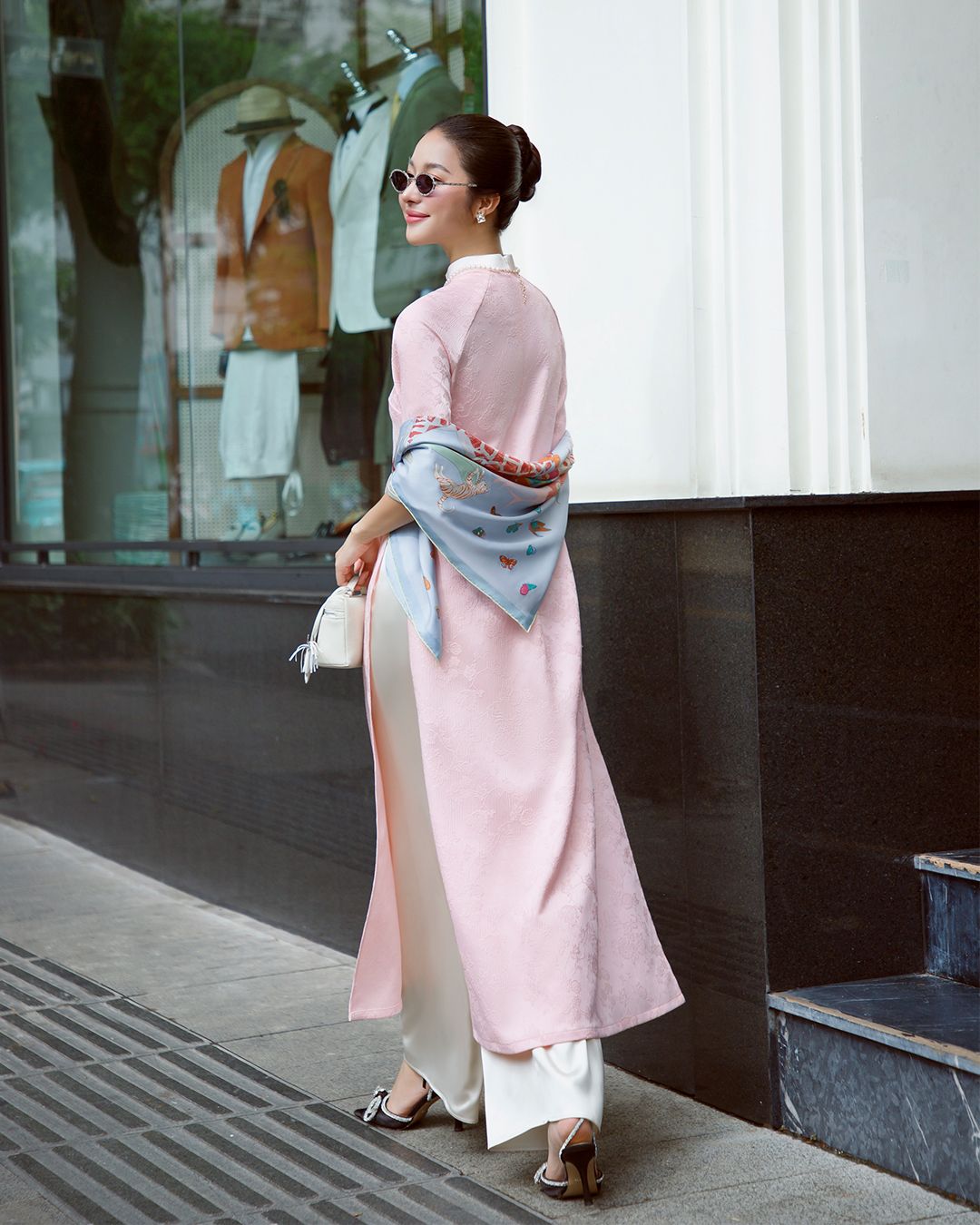 SET ÁO DÀI XUÂN HỒNG K CLOSET S2015
