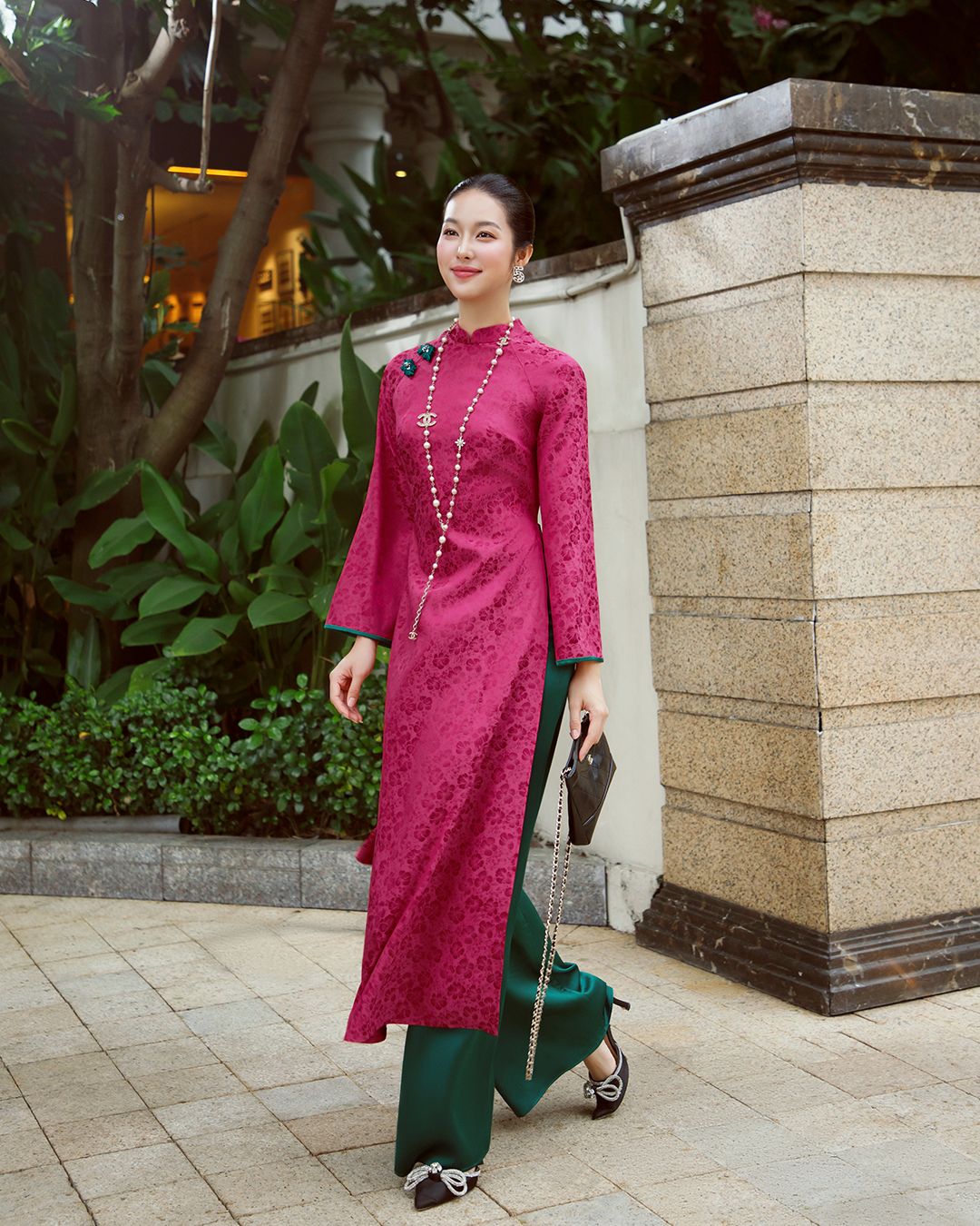 SET ÁO DÀI XUÂN CHÂU K CLOSET S2018