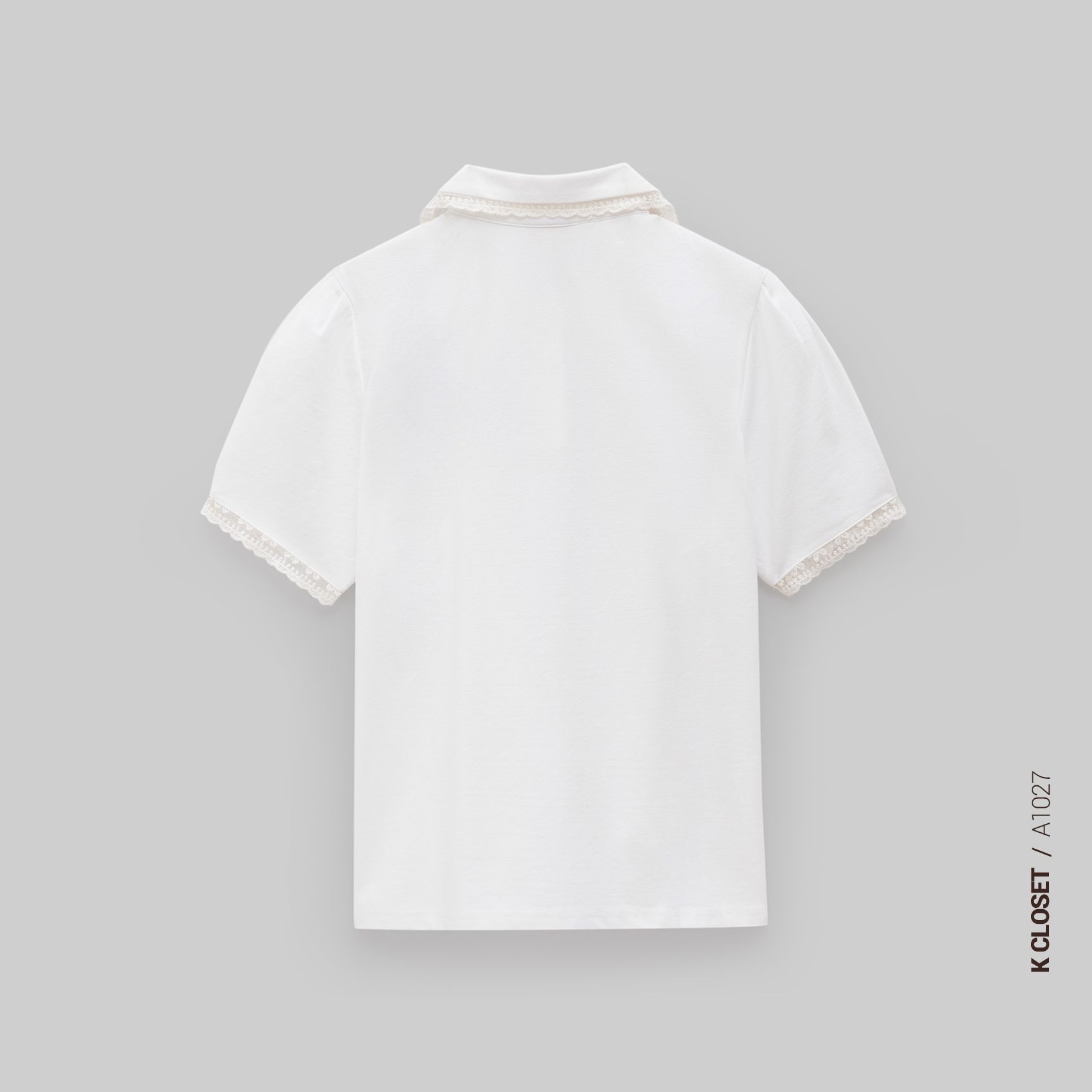 ÁO POLO CỔ SEN VIỀN REN K CLOSET A1027