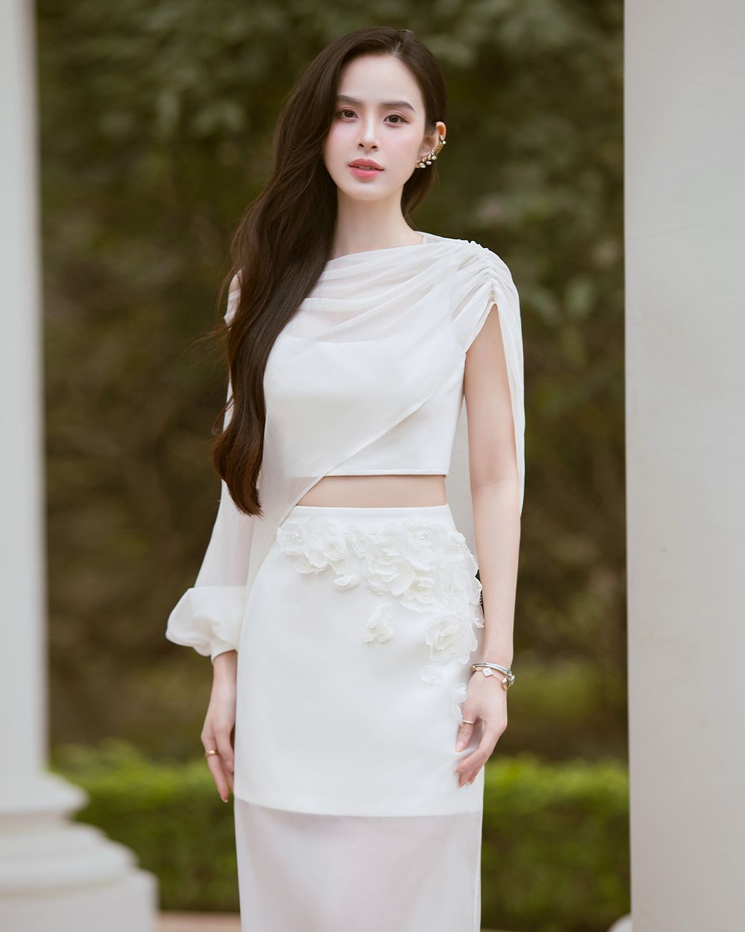 CALLA LILY MIDI SKIRT K CLOSET V4016