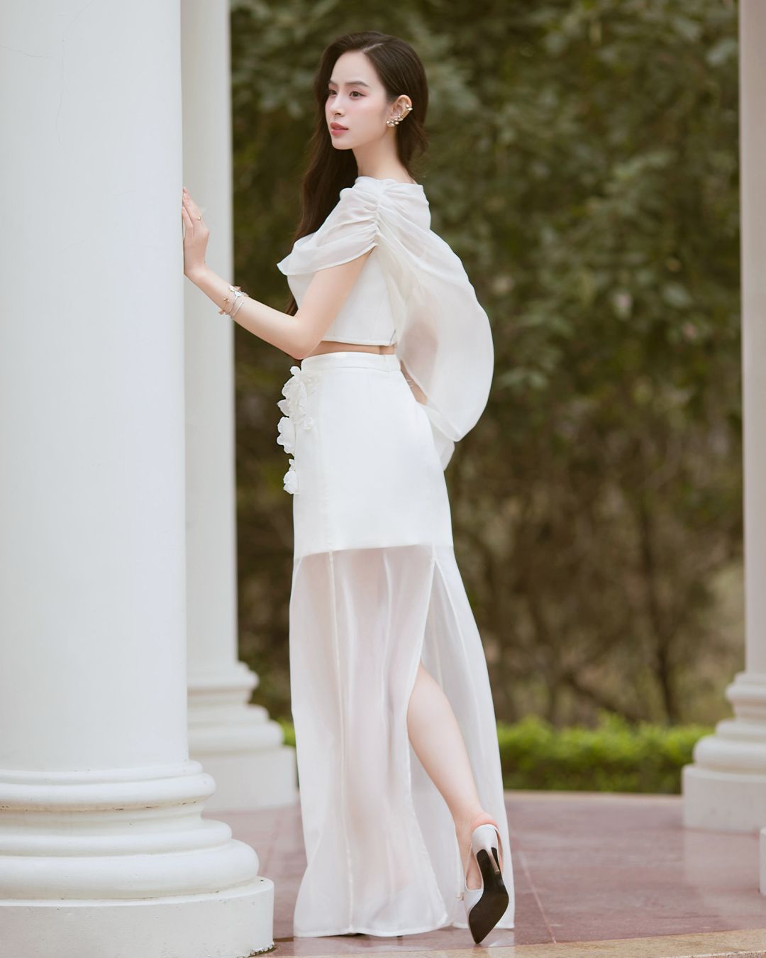 CALLA LILY MIDI SKIRT K CLOSET V4016