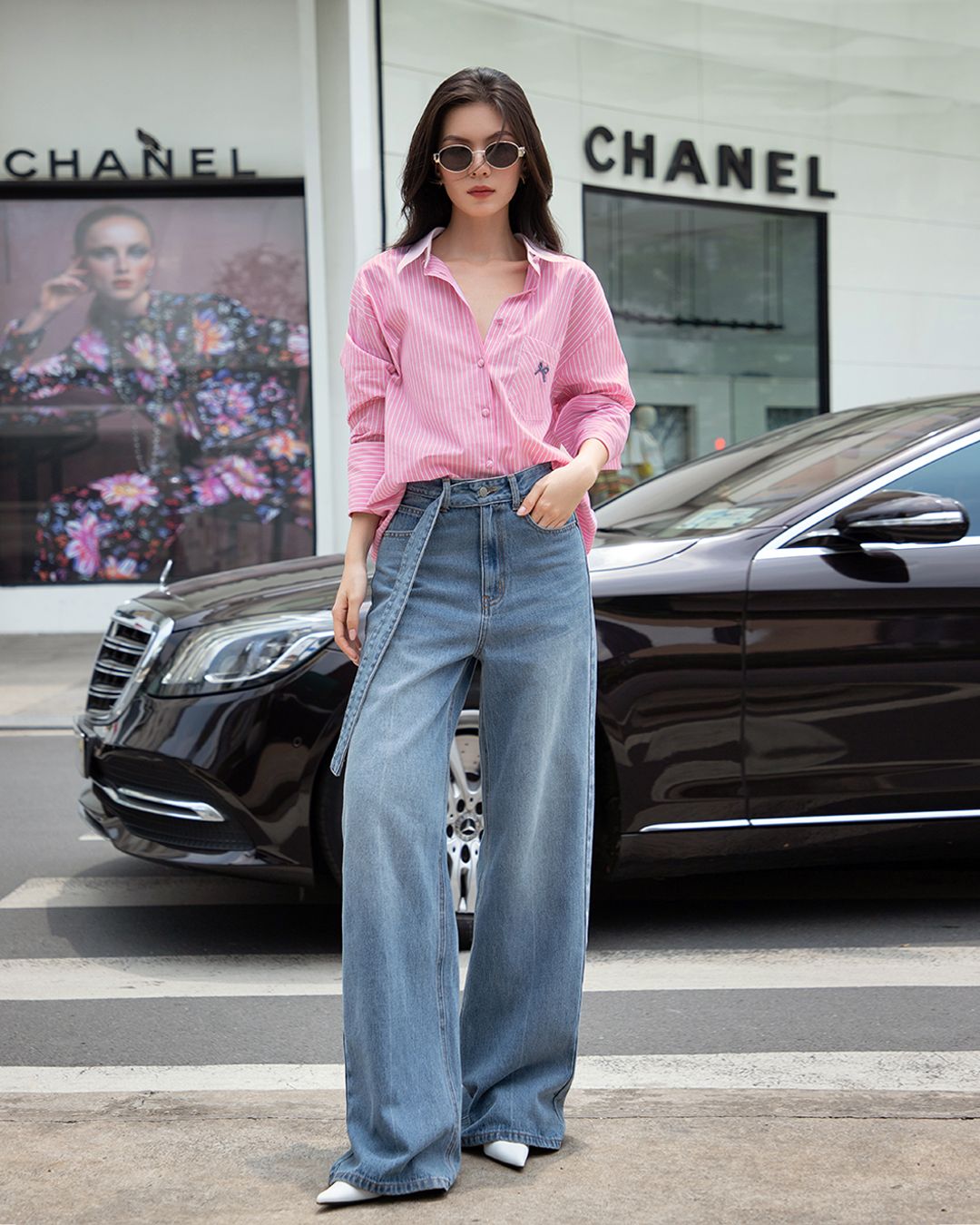 QUẦN JEAN DÀI DÂY ĐAI LƯNG K CLOSET Q2008