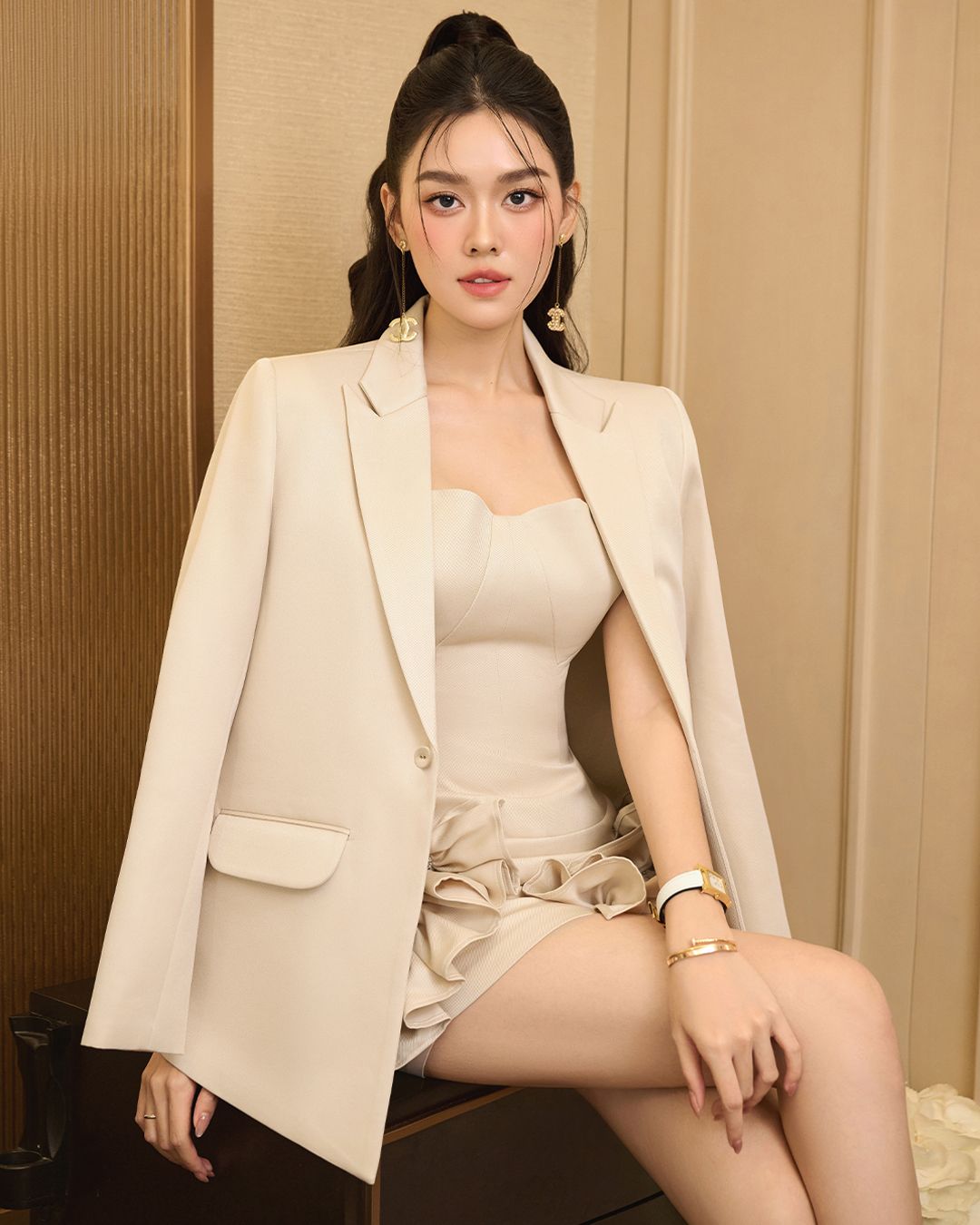 ÁO BLAZER TÚI NẮP THIẾT KẾ THANH LỊCH K CLOSET A1023