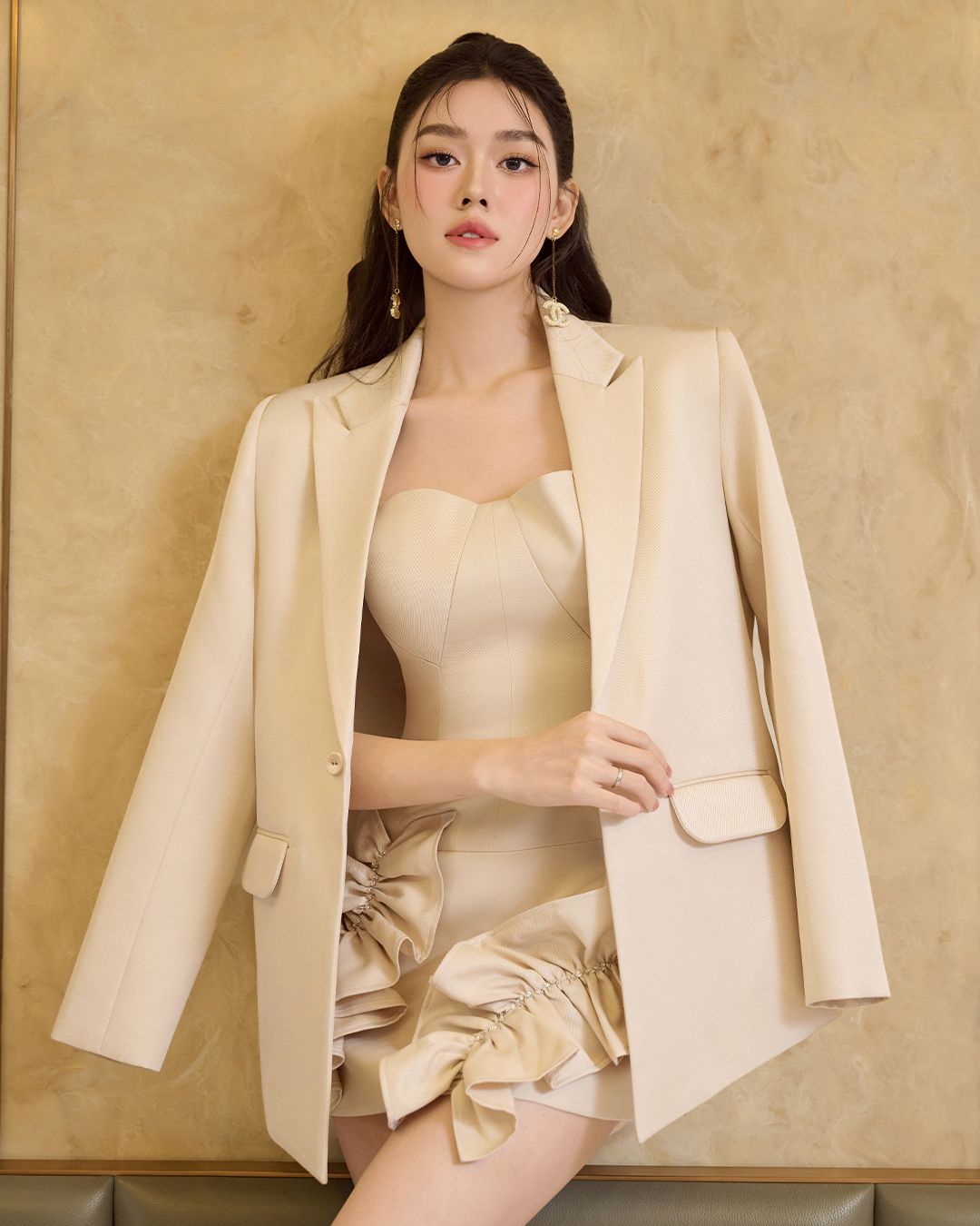 ÁO BLAZER TÚI NẮP THIẾT KẾ THANH LỊCH K CLOSET A1023