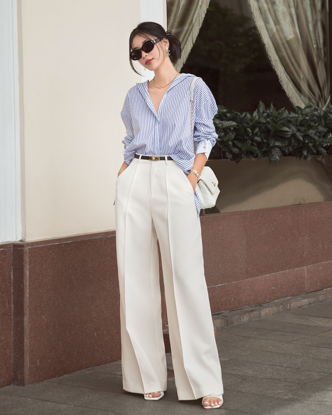 QUẦN TÂY ỐNG RỘNG LƯNG CAO - THÍCH HỢP CÔNG SỞ K CLOSET KC1052