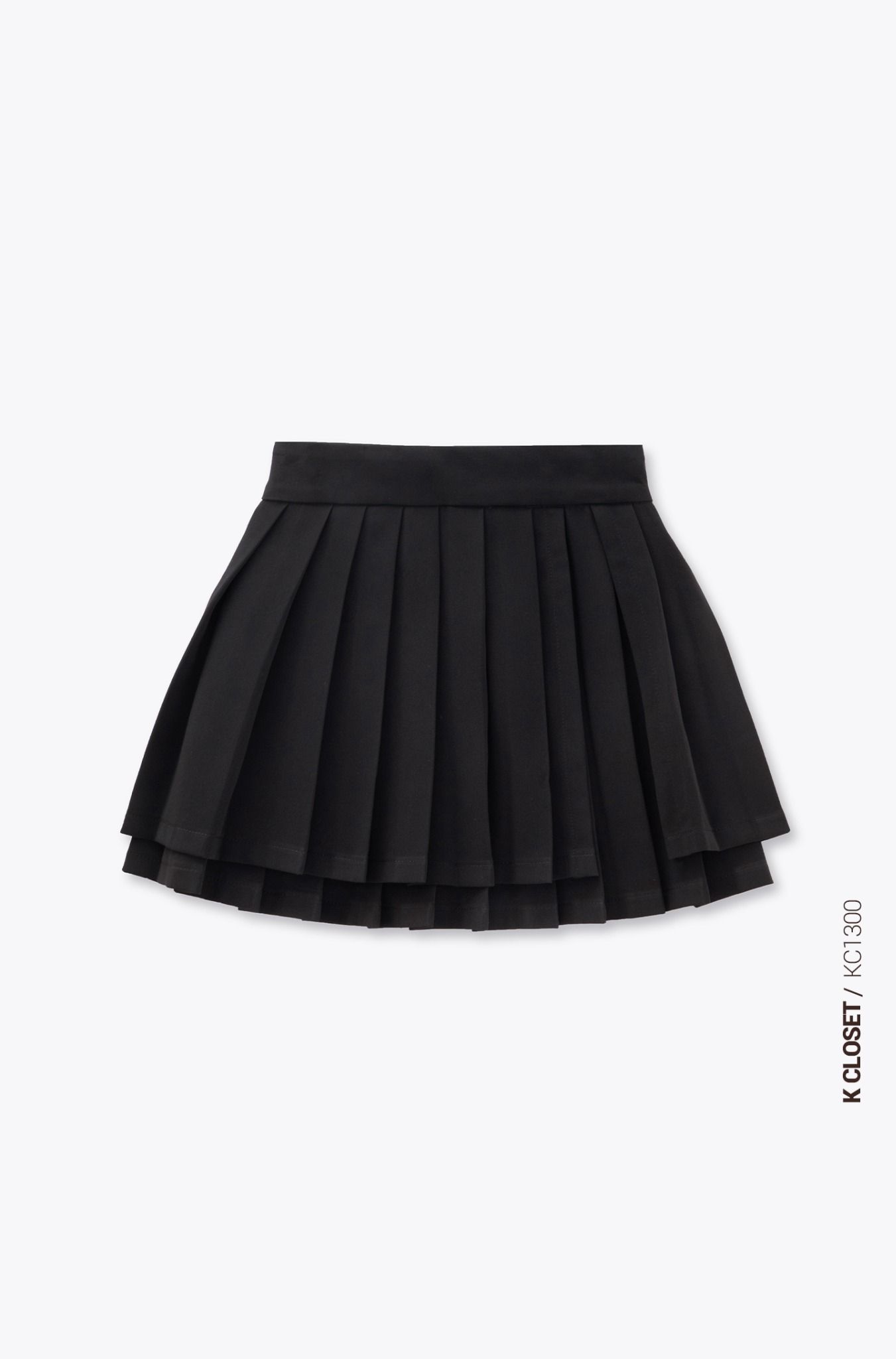 CHÂN VÁY NGẮN XẾP LY HAI TẦNG - ĐI CHƠI K CLOSET KC1300