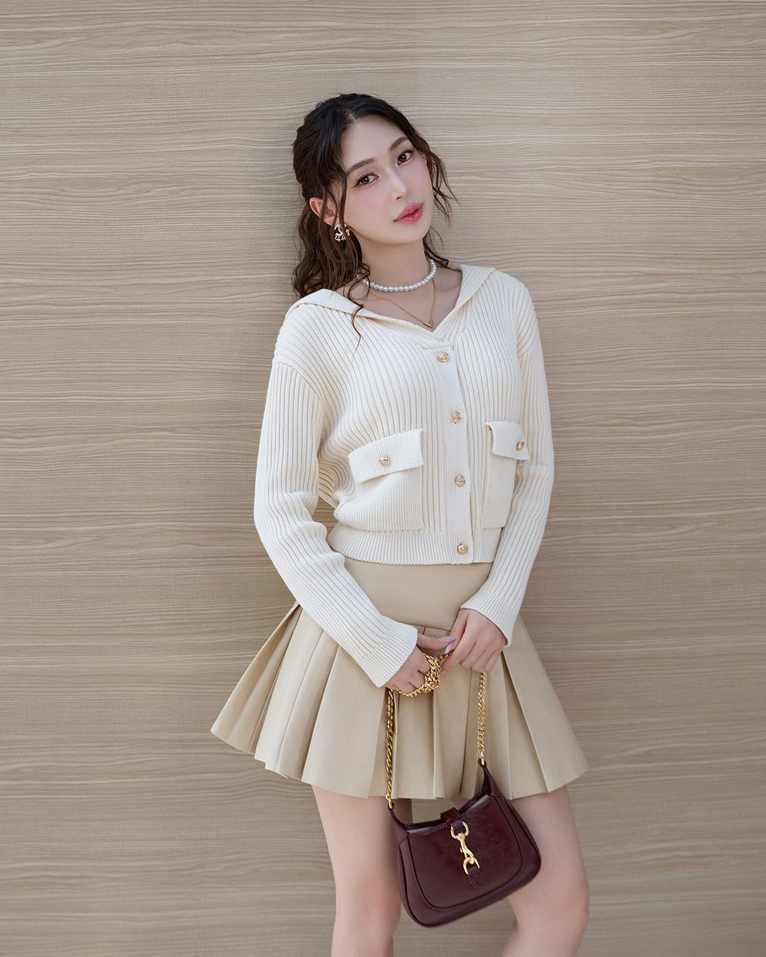 ÁO LEN CARDIGAN TÚI HỘP K CLOSET A2031