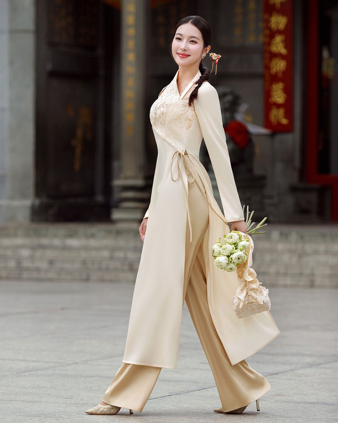 SET ÁO DÀI XUÂN LY K CLOSET S2029