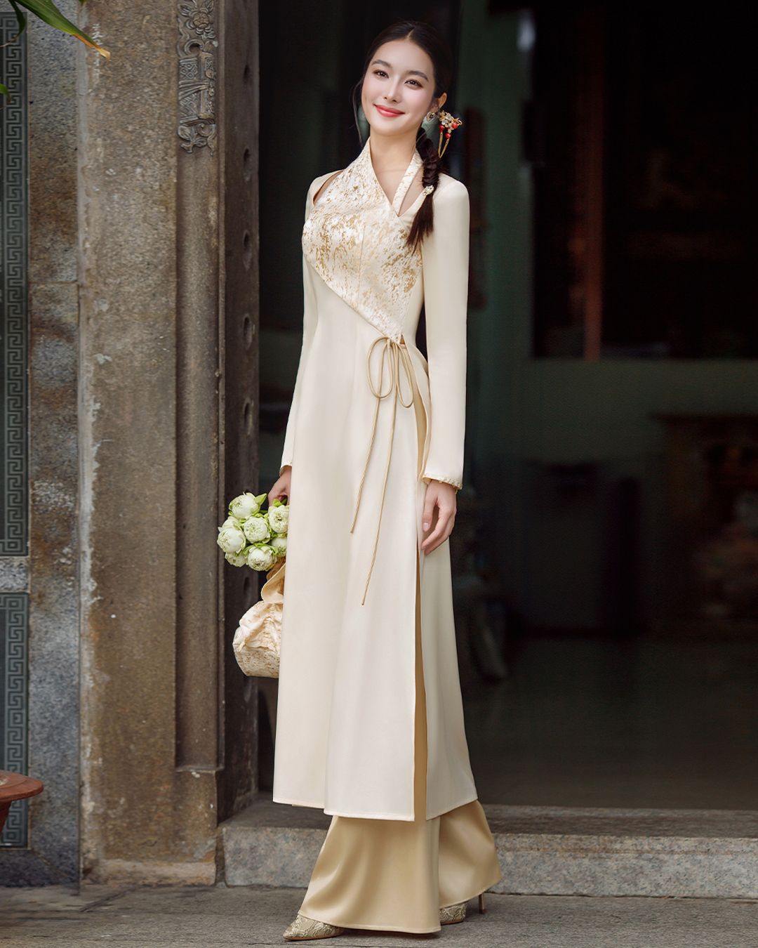 SET ÁO DÀI XUÂN LY K CLOSET S2029