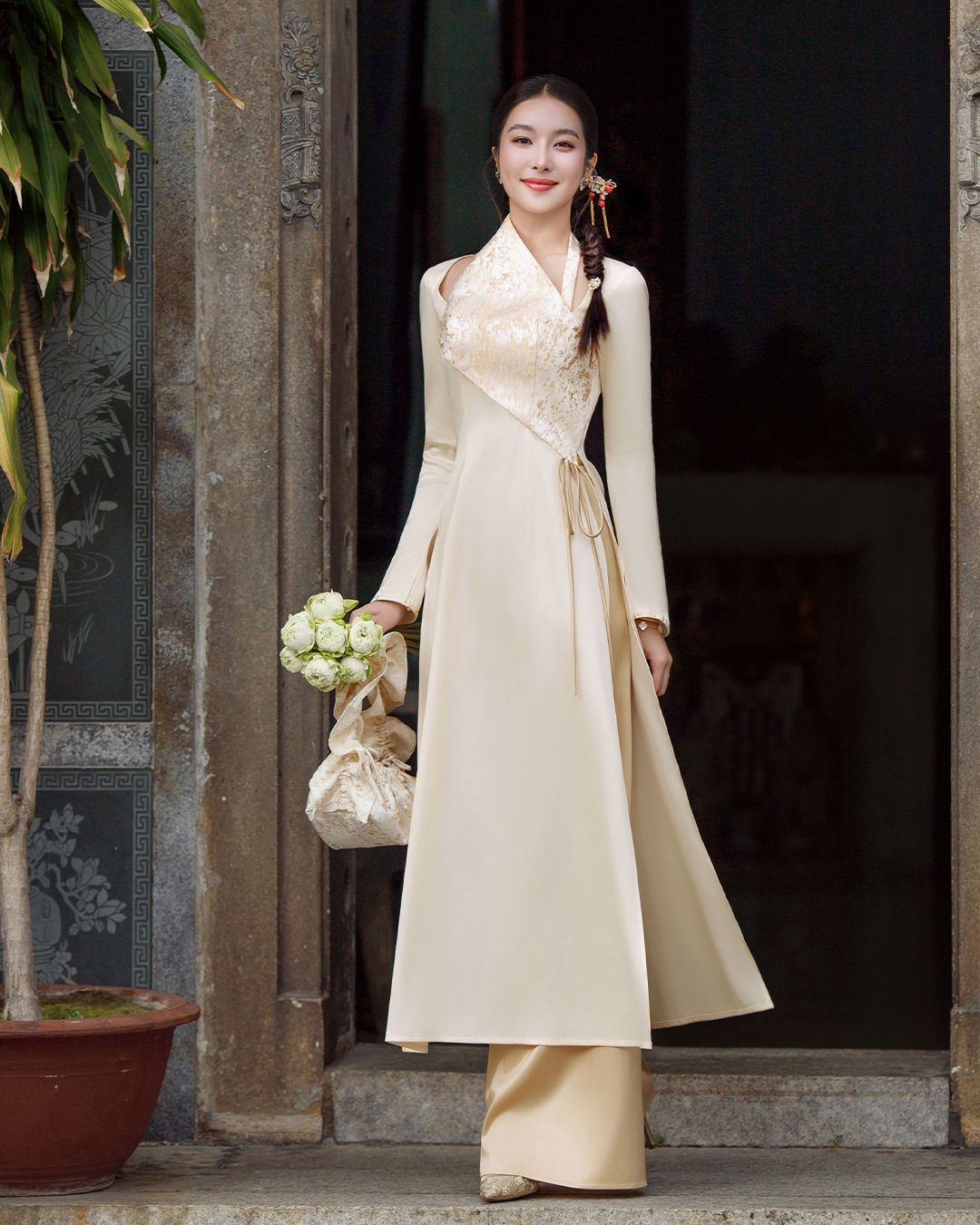 SET ÁO DÀI XUÂN LY K CLOSET S2029