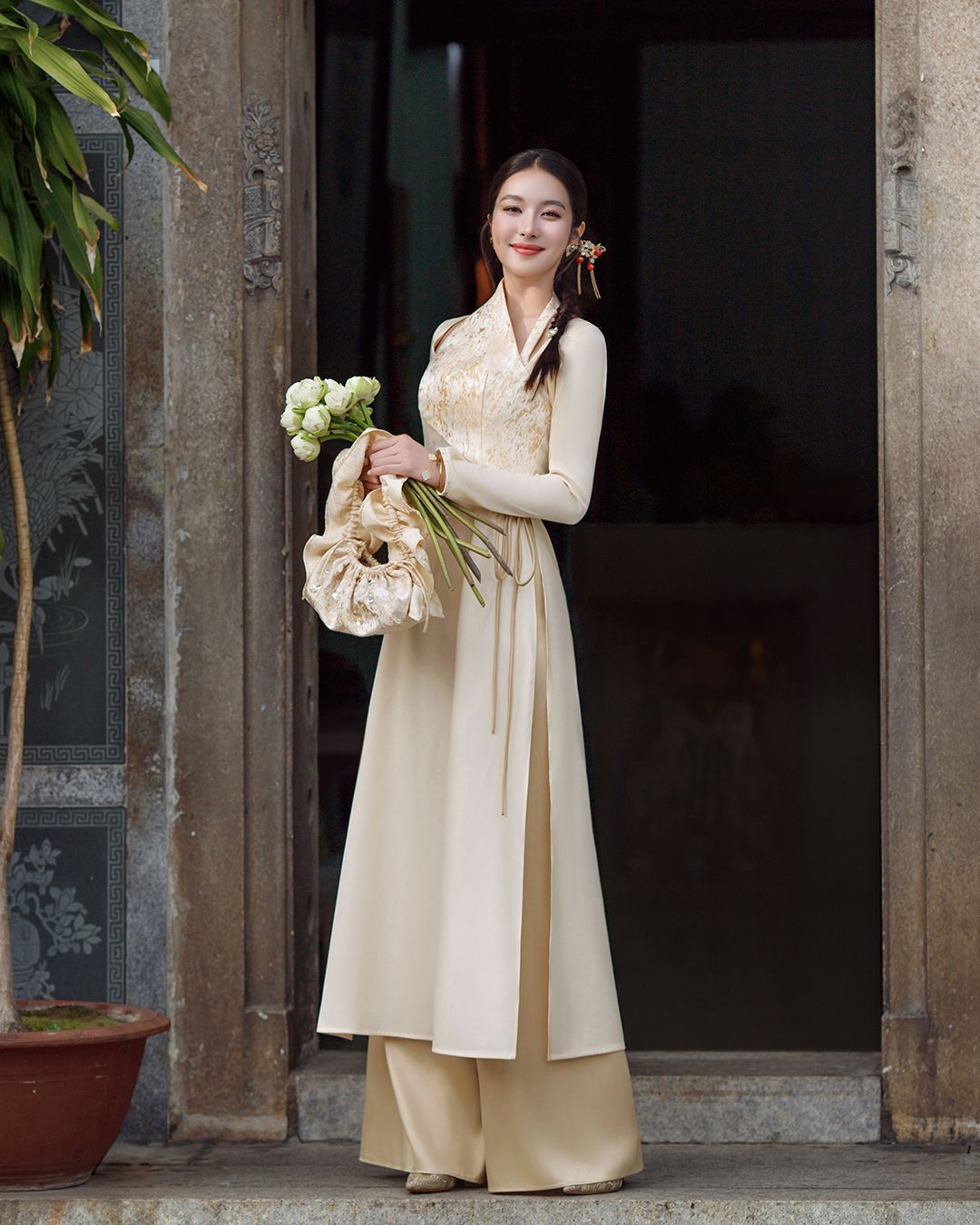 SET ÁO DÀI XUÂN LY K CLOSET S2029