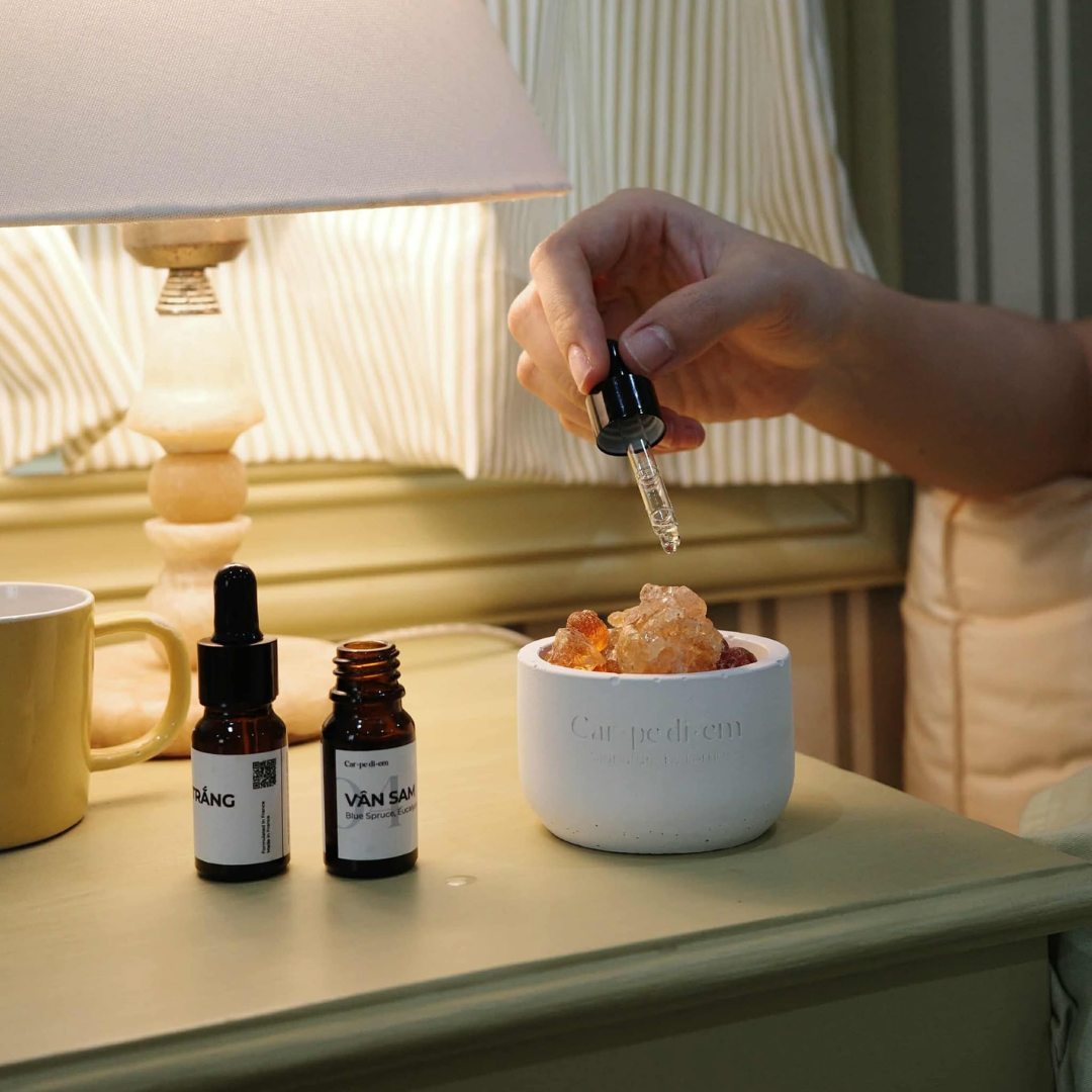 Combo #1 – Đá thơm khuếch hương & tinh dầu nhỏ giọt 10ml